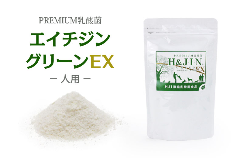Premium乳酸菌H&JIN 乳酸菌エイチジングリーンEX【人用】 225g