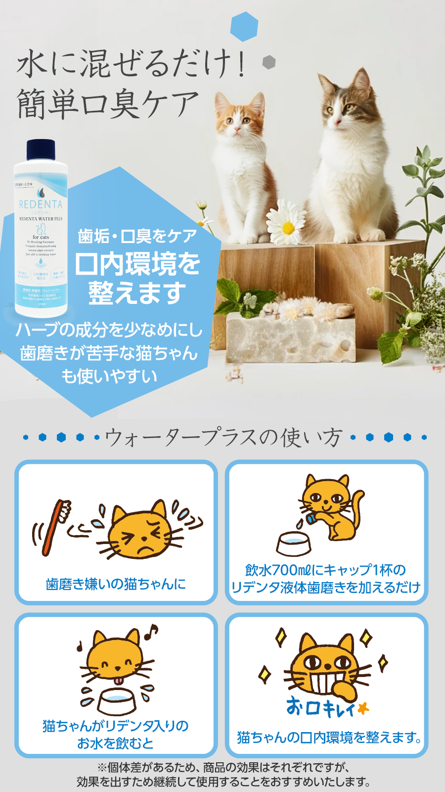 猫用 リデンタウォータープラス