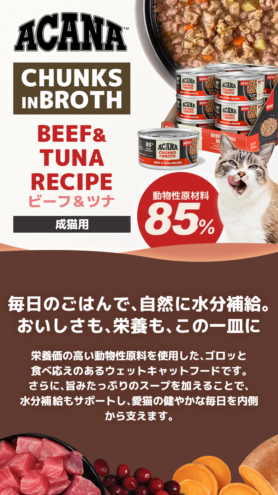 チャンクインブロス　ビーフ&ツナ