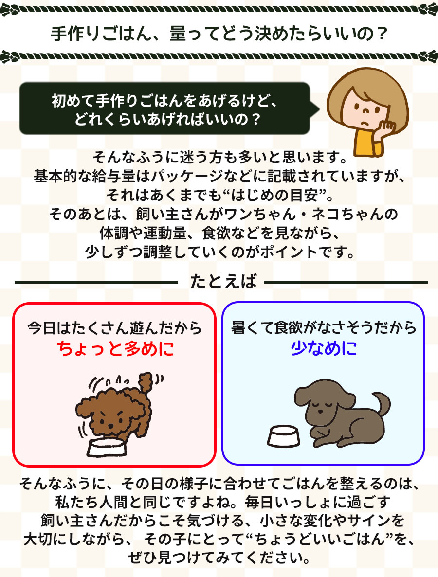 てづくり給餌量