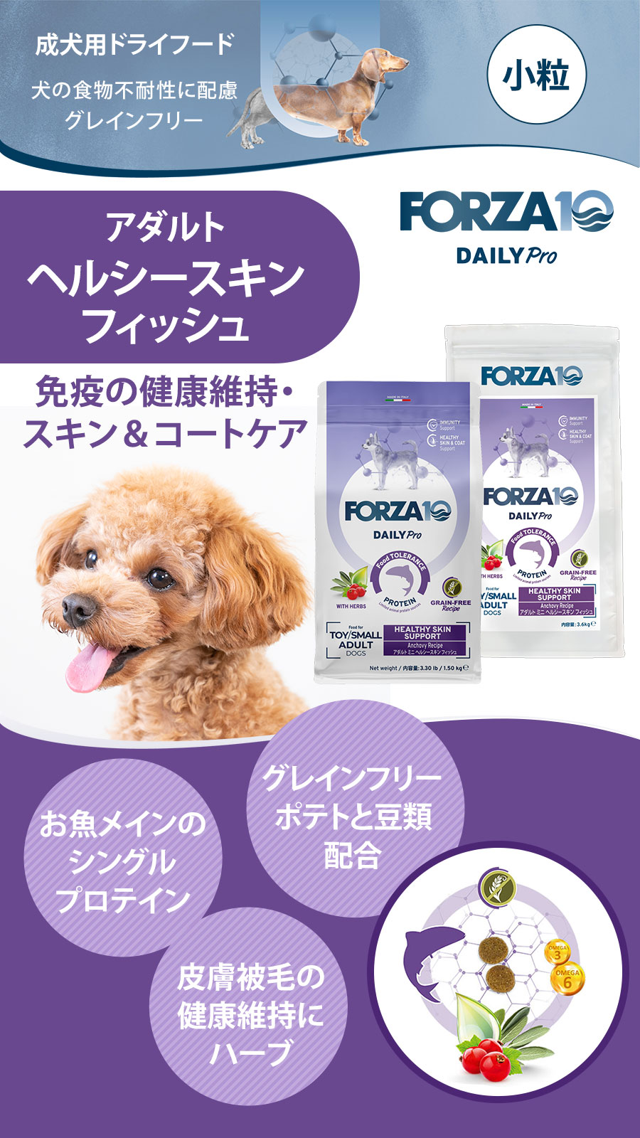 Daily Pro アダルトミニ ヘルシースキン フィッシュ