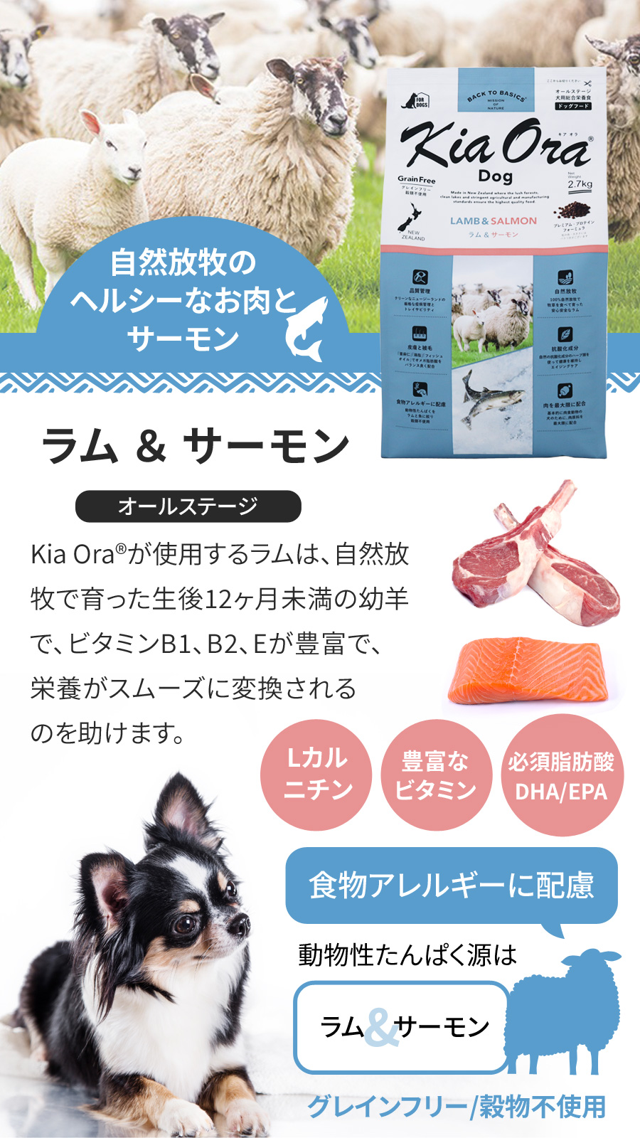KiaOra DOG ラム＆サーモン