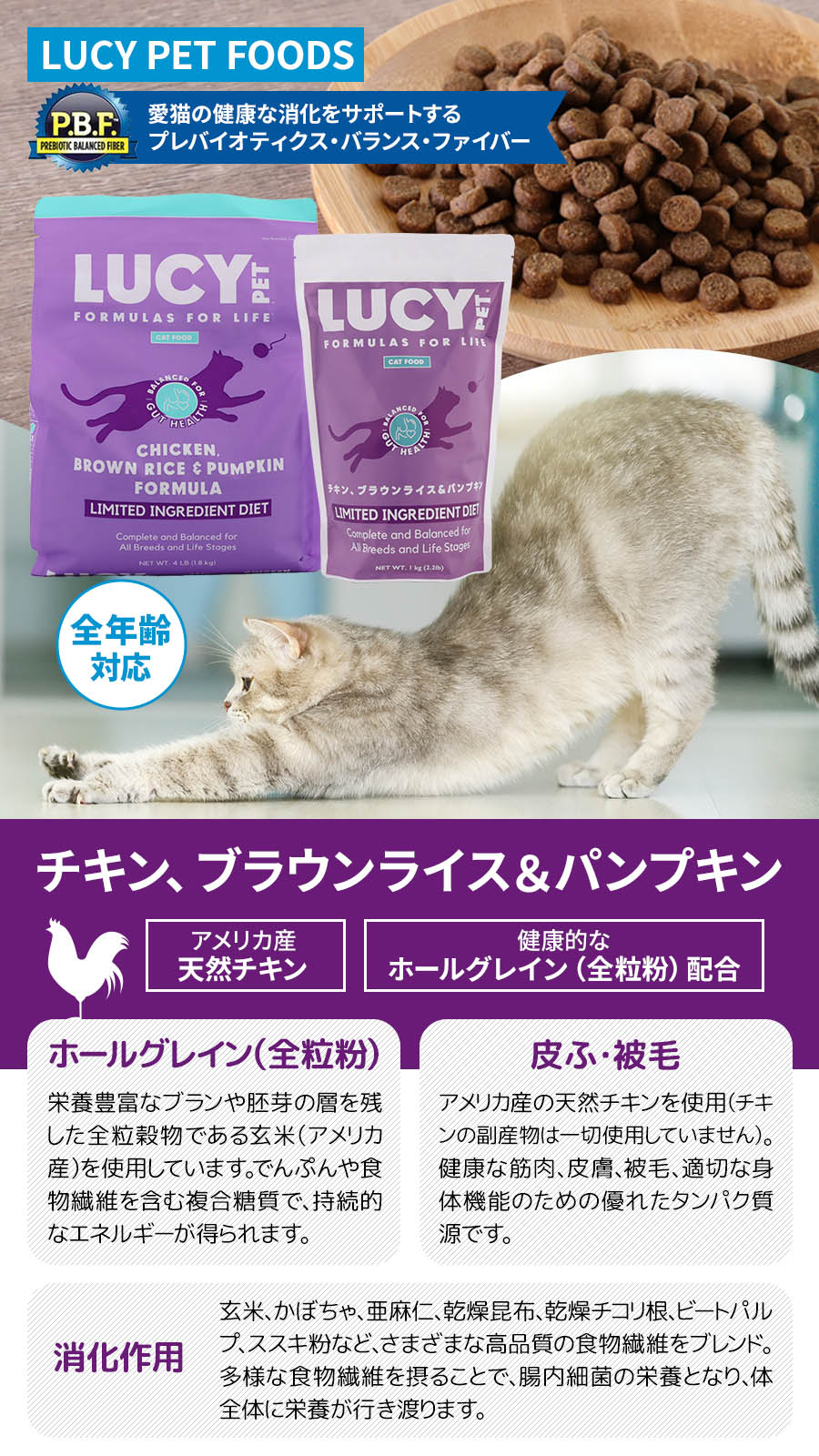 ルーシーペット チキン・ブラウンライス＆パンプキン