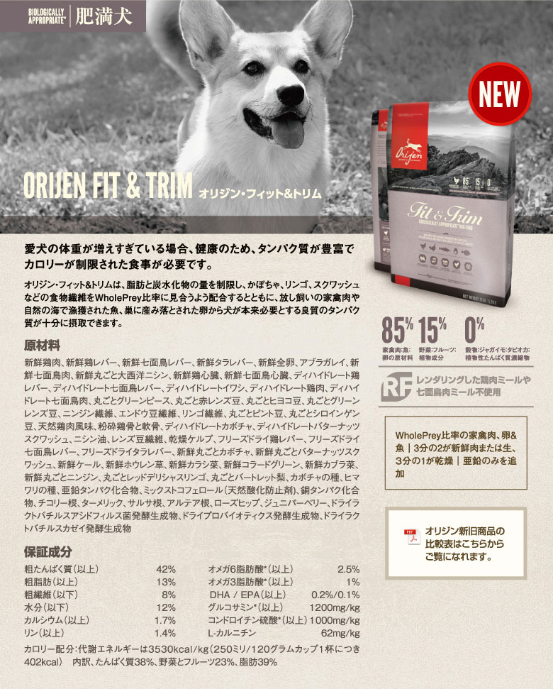 Orijen オリジン・オリジナルドッグフード−数々の受賞歴を誇る