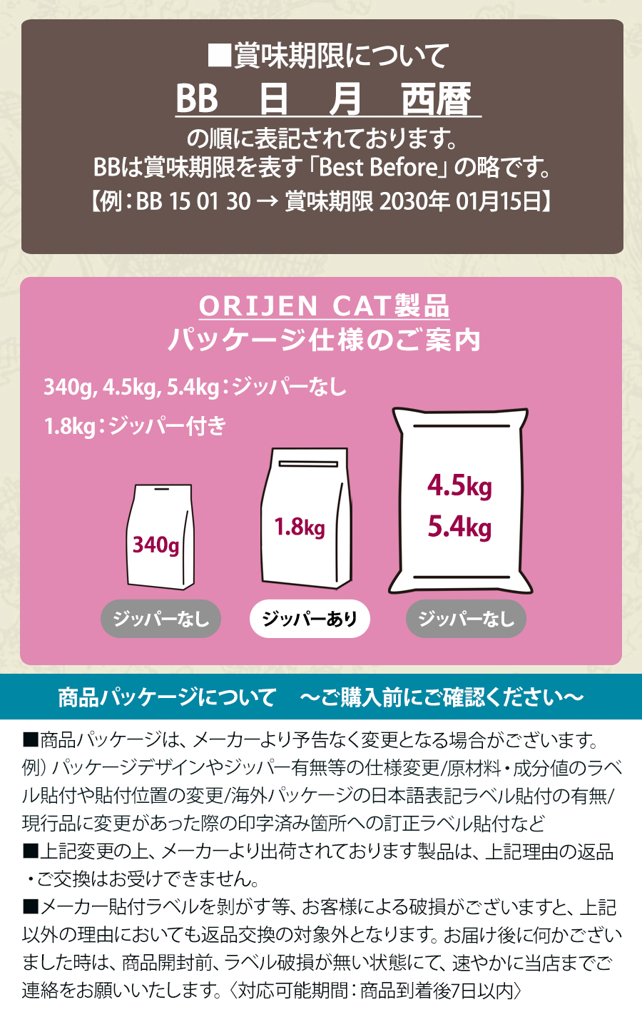 オリジン フィット＆トリム キャット 5.4kg