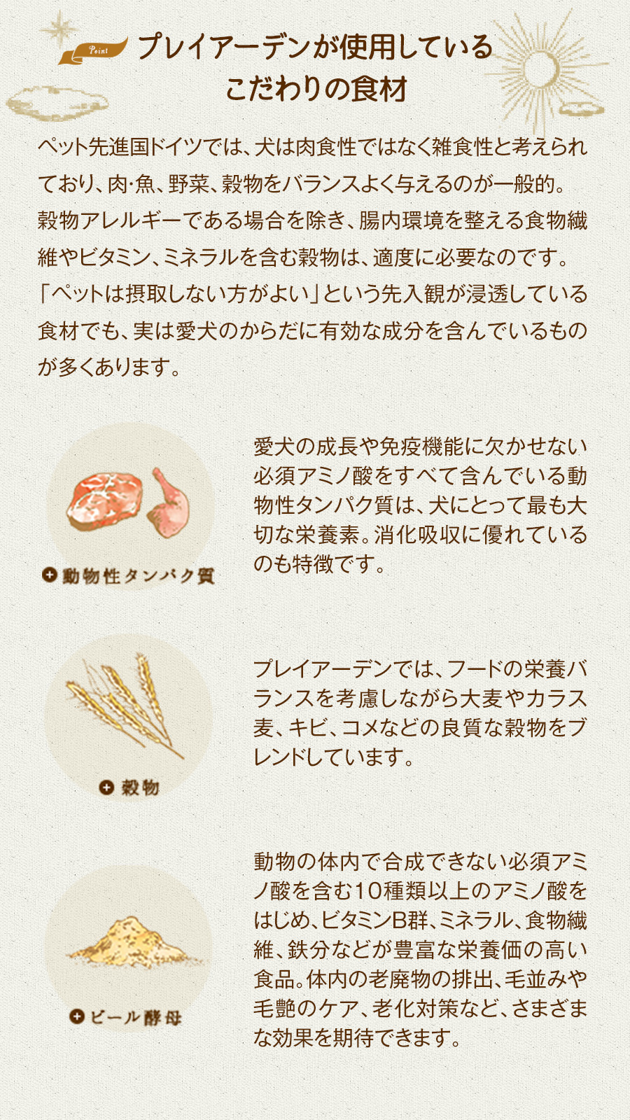 プレイアーデン　プレミアムドライフード　プレミアムケア