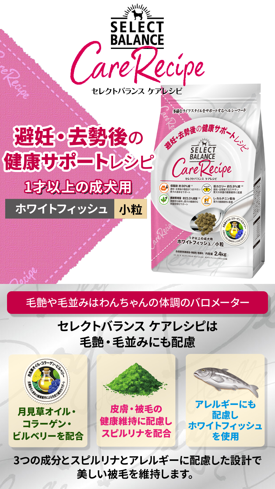 セレクトバランス ケア 避妊・去勢後の健康サポート