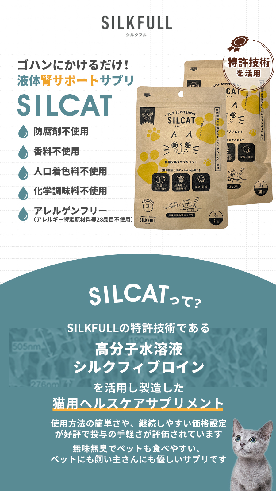 シルクフル　シルキャット　猫