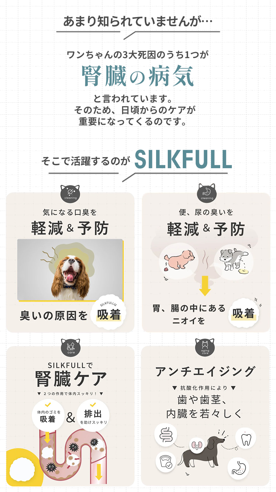 シルクフル　犬