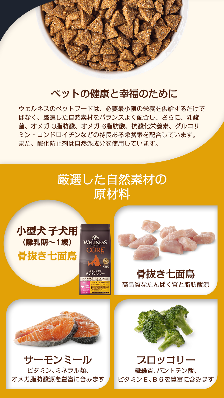 高たんぱく質・穀物不使用 小型犬 子犬用（離乳期～1歳）骨抜き七面鳥