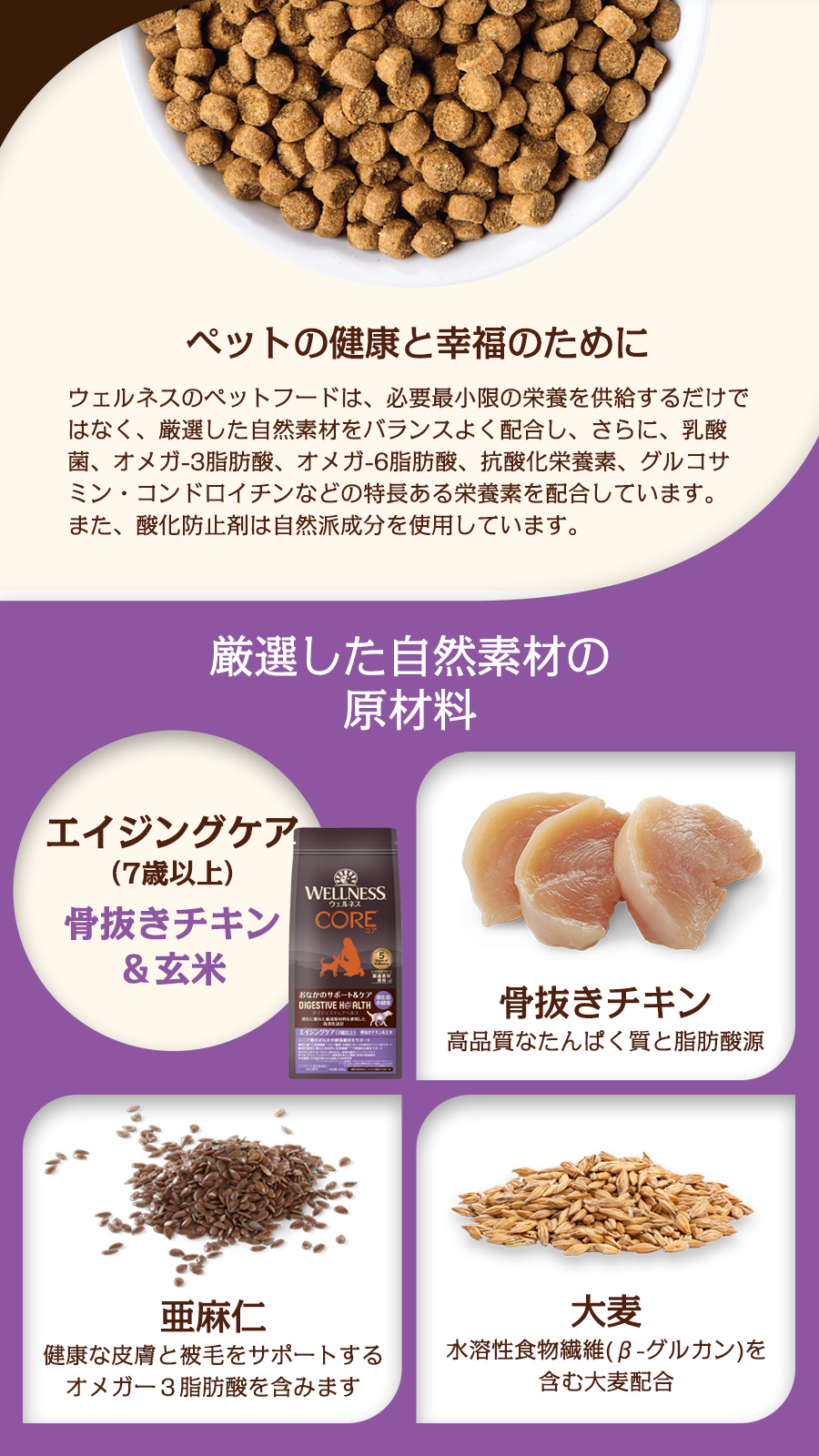 ダイジェスティブヘルス エイジングケア　(7歳以上)骨抜きチキン＆玄米
